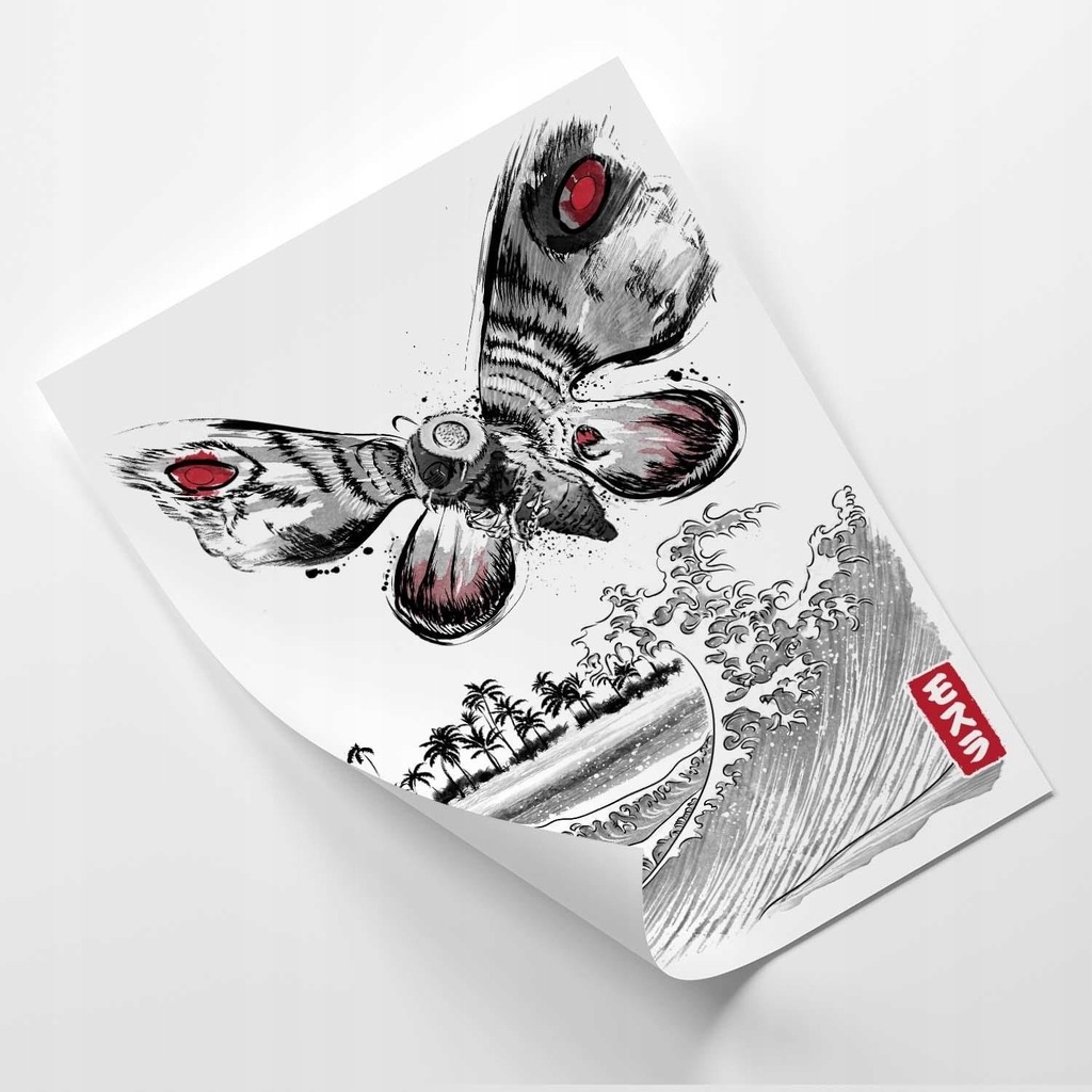 PLAKAT Filmy Godzilla Giant Moth 40x60