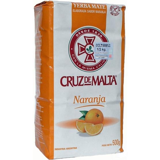 Yerba Mate Cruz de Malta Pomarańczowa Naranja 500g