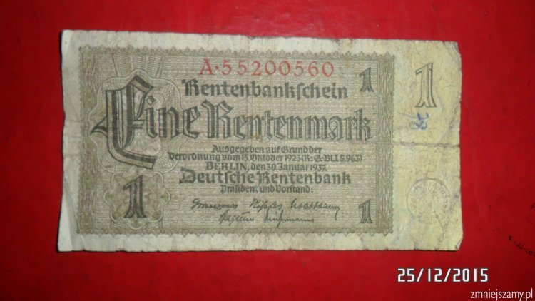 Niemcy - 1 marka z 1937 roku dla WOŚP