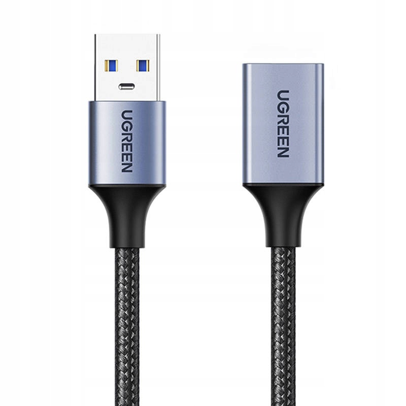 UGREEN US115 Przedłużacz USB 3.0, męski USB do żeński USB, 2m (czarny)