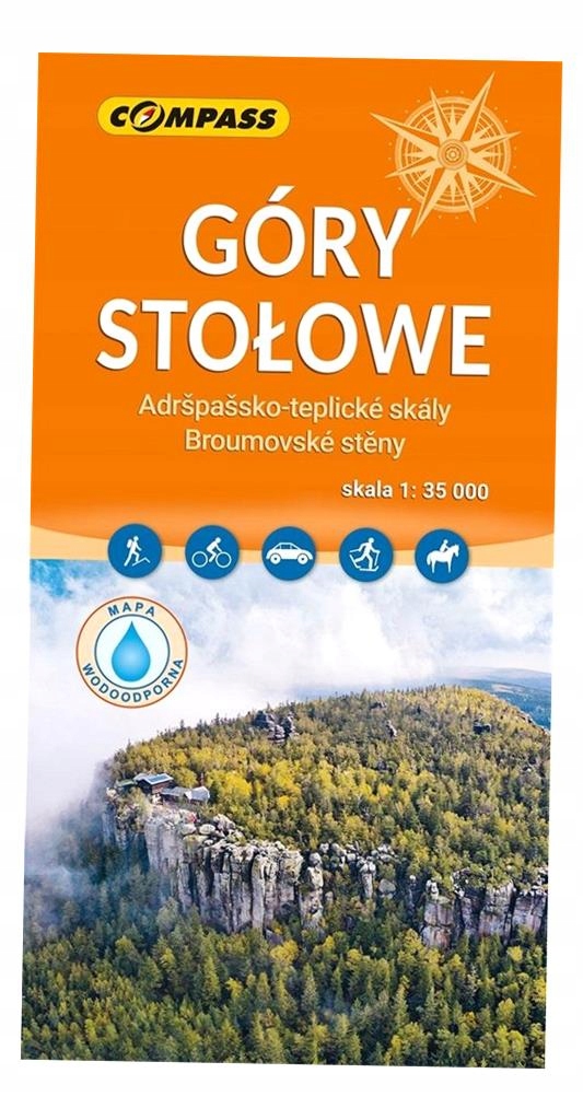 MAPA TURYSTYCZNA - GÓRY STOŁOWE 1:35 000 LAM PRACA ZBIOROWA