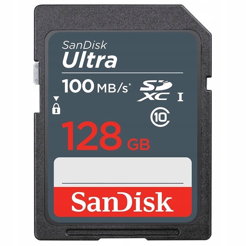 Karta pamięci SanDisk SDXC Ultra 128GB UHS-I U1 (100R/20W) (SDSDUNR-128G-GN