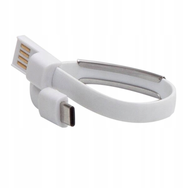 Bransoletka Wristlie USB typu C, biały