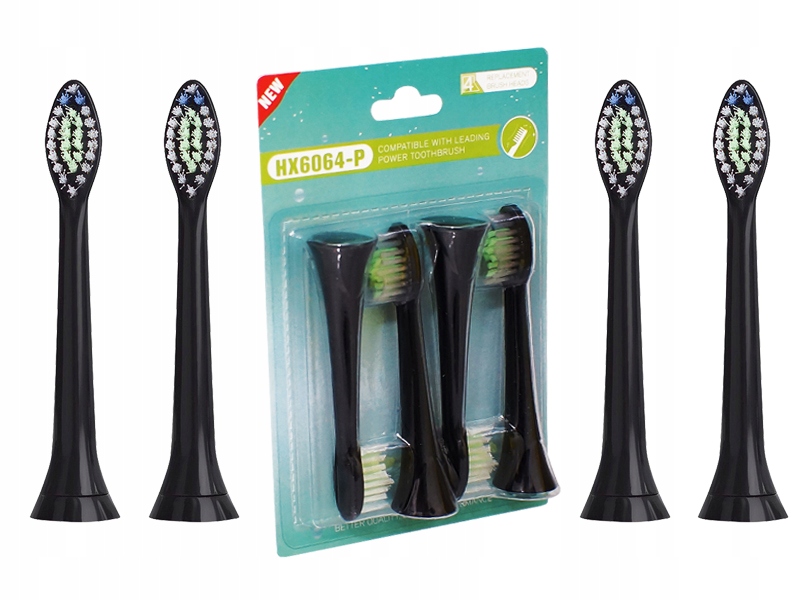 4x KOŃCÓWKI DO DIAMOND CLEAN 6064 PHILIPS SONICARE