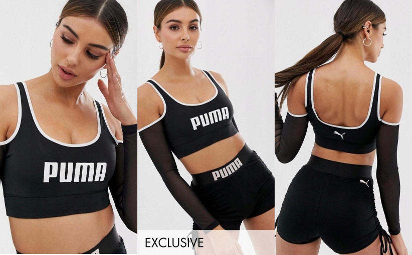 O4F107*PUMA TOP SPORTOWY DAMSKI Z LOGO M U01