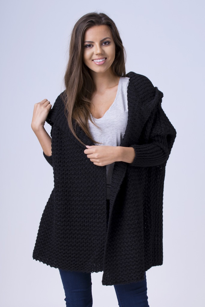 SETIN_OSLO GRUBY CIEPŁY KARDIGAN Z KAPTUREM NOWOSC - 6946006985