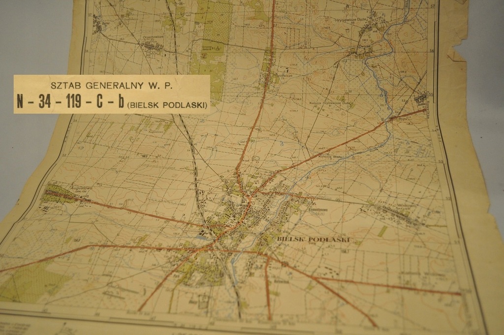1958 MAPA 1:25 000 BIELSK PODLASKI BIAŁA... /794