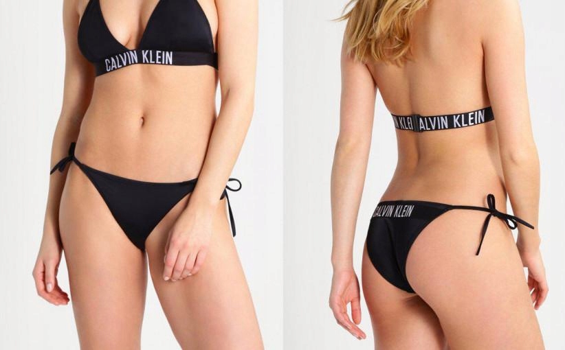 D32W010 DÓŁ OD BIKINI LOGO CALVIN KLEIN SWIMWEAR S