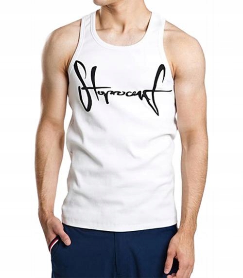 Tanktop STOPROCENT - tank ribb white, L (132253)