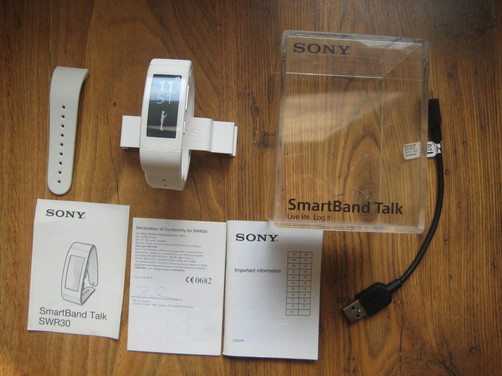 ORYGINALNY SMARTWATCH SONY SWR30 SUPER STAN KOMPLE