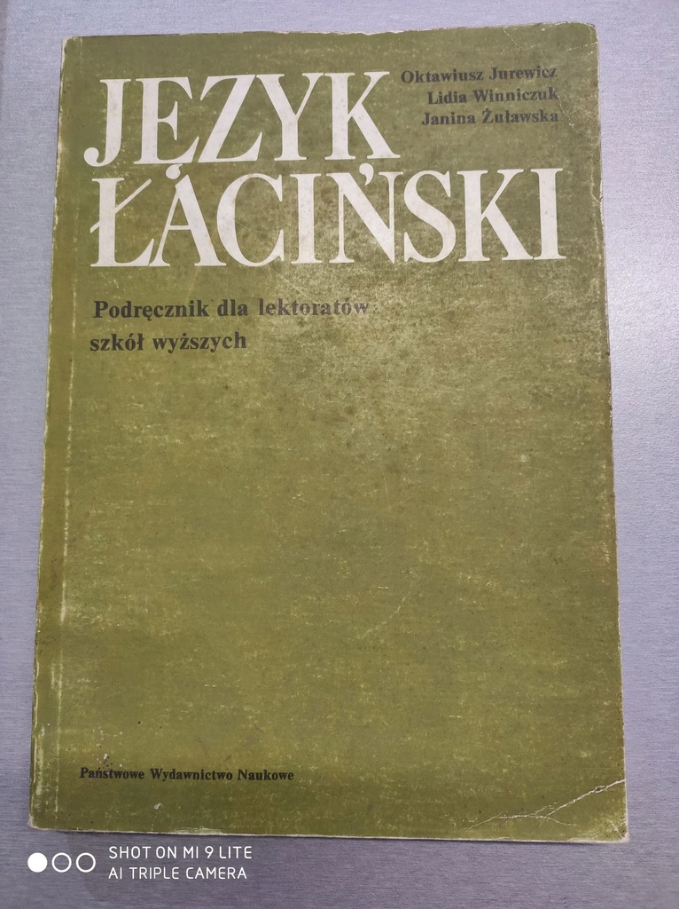 Język łaciński Podręcznik dla lektoratów