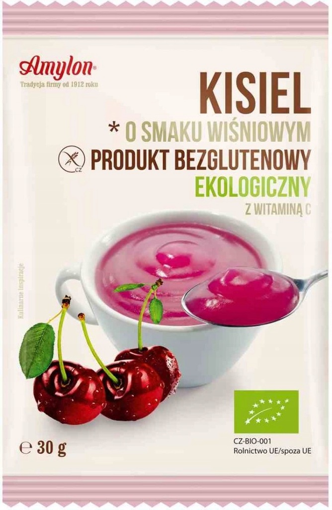 KISIEL O SMAKU WIŚNIOWYM BEZGLUTENOWY BIO 30 g - A