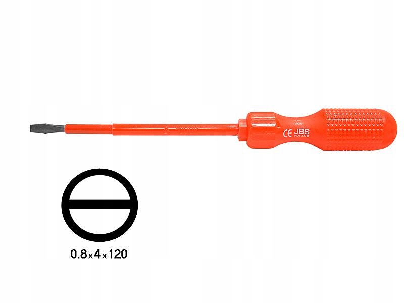 Wkrętak płaski izolowany 4x120