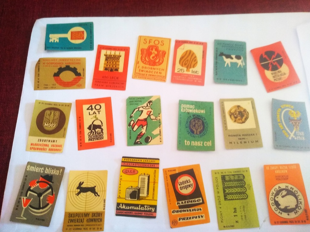 49 x Etykieta zapałczana