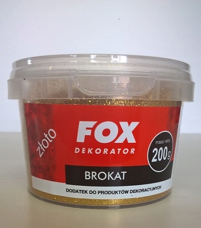 Fox Brokat Złoty do farb tynków fug 200g