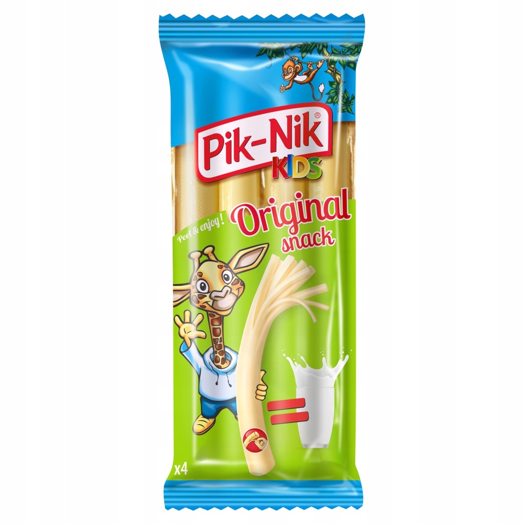 Pik-Nik Kids Orginal Świeże paluszki serowe do rwania 80 g (4 x 20 g)