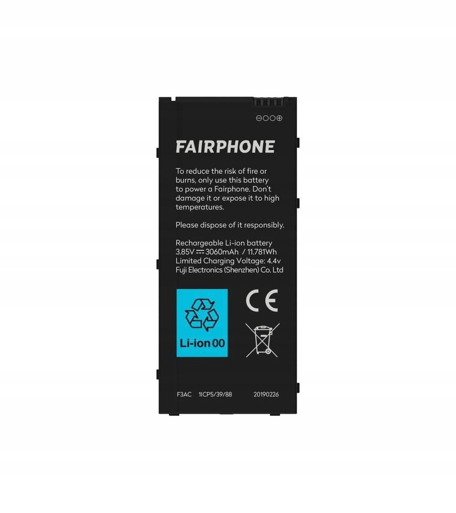 Bateria Fairphone 3000 mAh