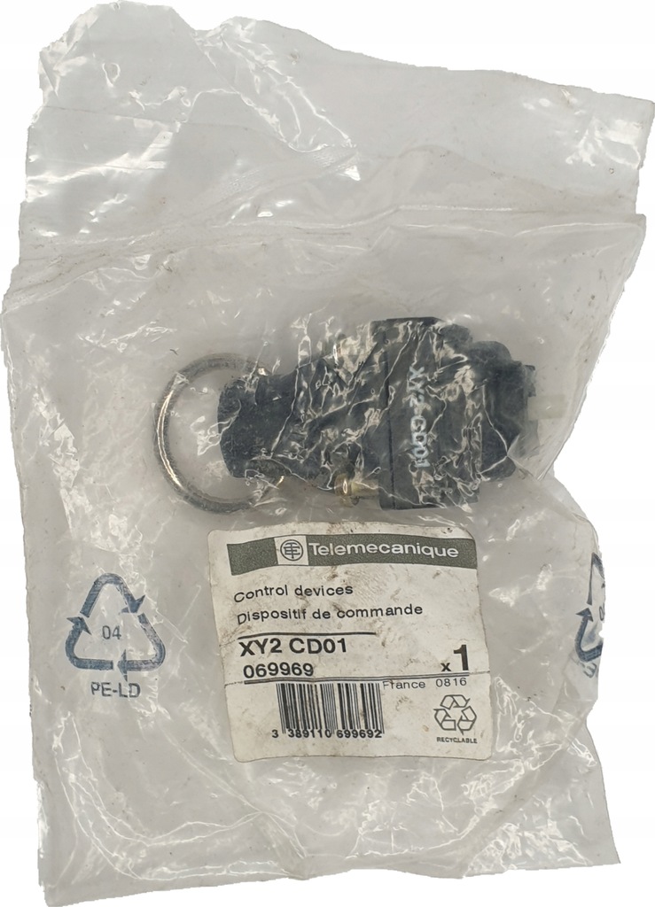 końcówka / głowica / cięgno do wyłącznika cięgnowego TELEMECANIQUE XY2-CD01