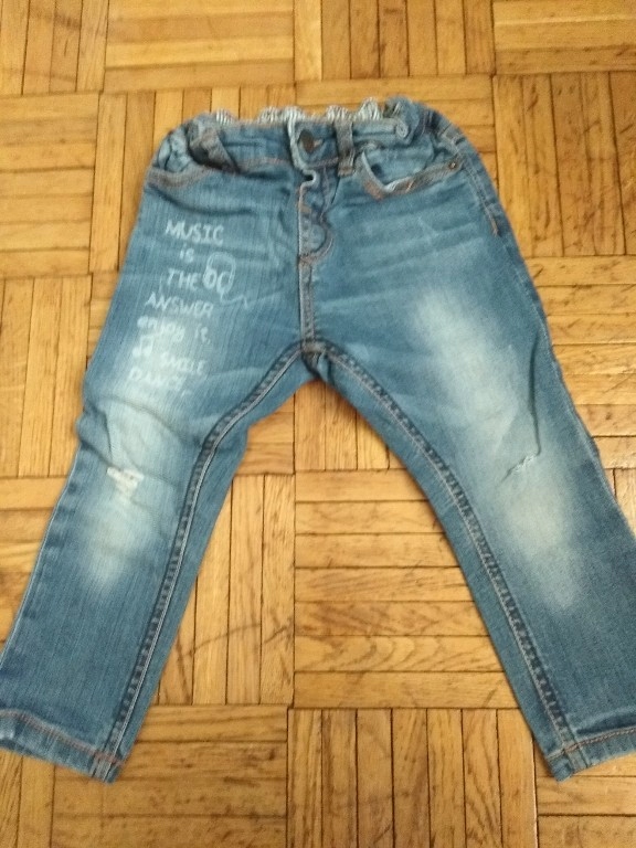 Zara baby spodnie jeans rozmiar 86