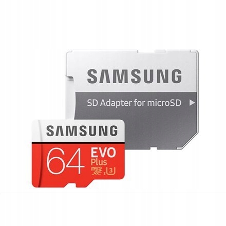 Samsung microSD Card Evo Plus 64 GB, MicroSDXC, Fl