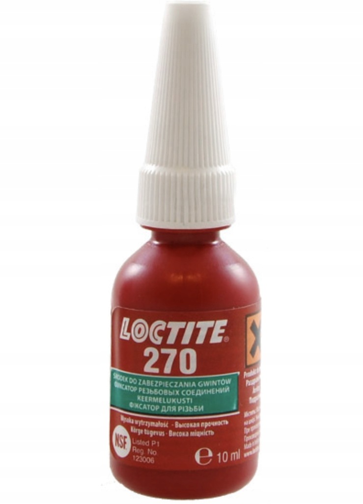 LOCTITE 270 Klej do zabezpieczenia gwintów 10ml