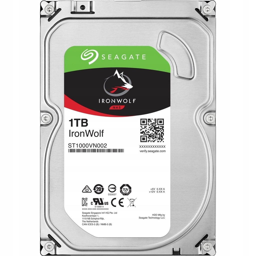 Dysk SEAGATE IronWolf ST1000VN002 1TB 3,5"