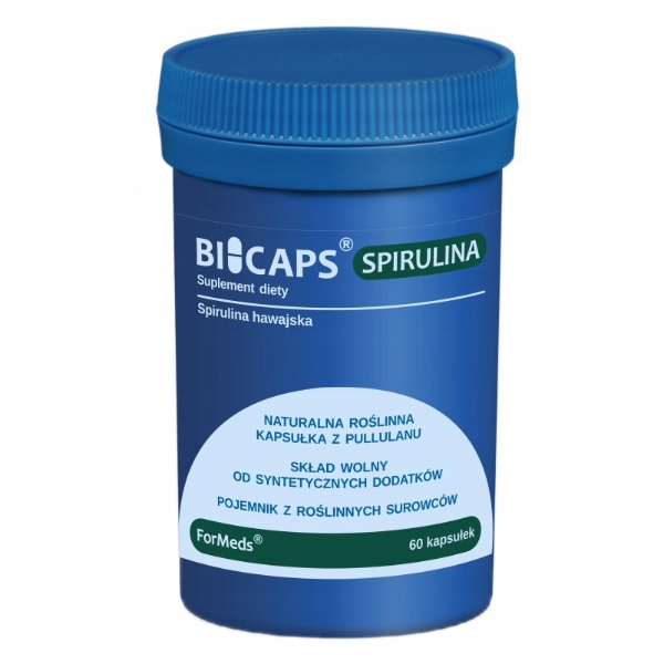 BICAPS SPIRULINA Spirulina hawajska 60 kapsułek