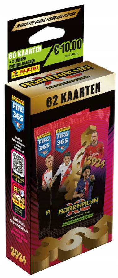 FIFA 365 2024. Adrenalyn XL. Blister z kartami z okienkiem 36 szt.