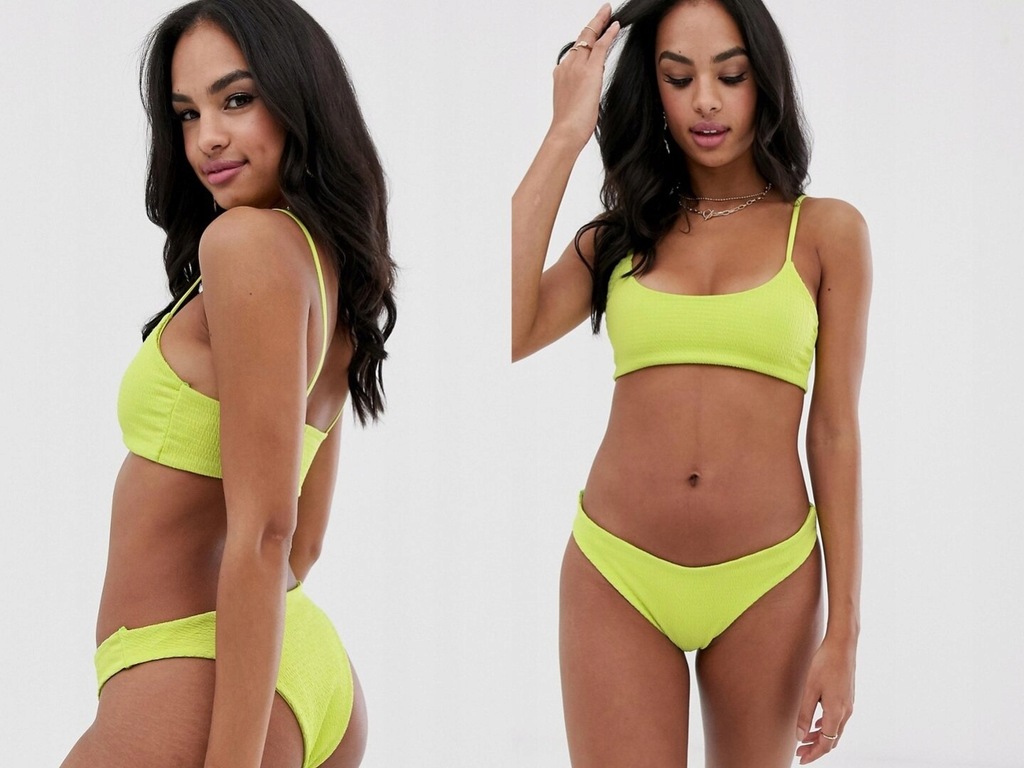 PrettyLittleThing zielone majtki bikini M/38