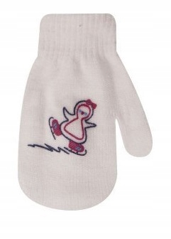 Rękawiczki niemowlęce YO! R-115A ecru R. 10