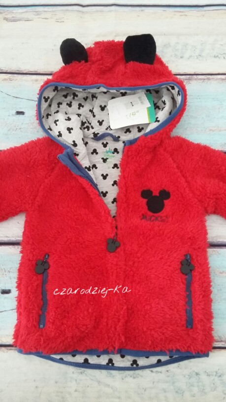 Disney baby Cool Club bluza polar Mickey 86 nowa