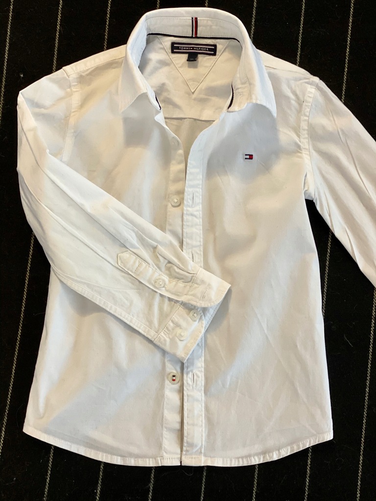Koszula Tommy Hilfiger 110 taliowana biała