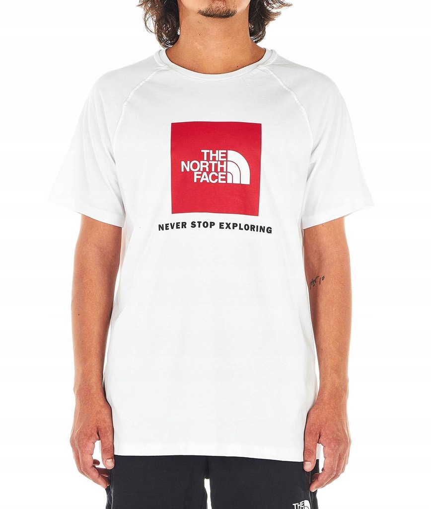 THE NORTH FACE MĘŻCZYZN BIAŁY T-SHIRTY S INT