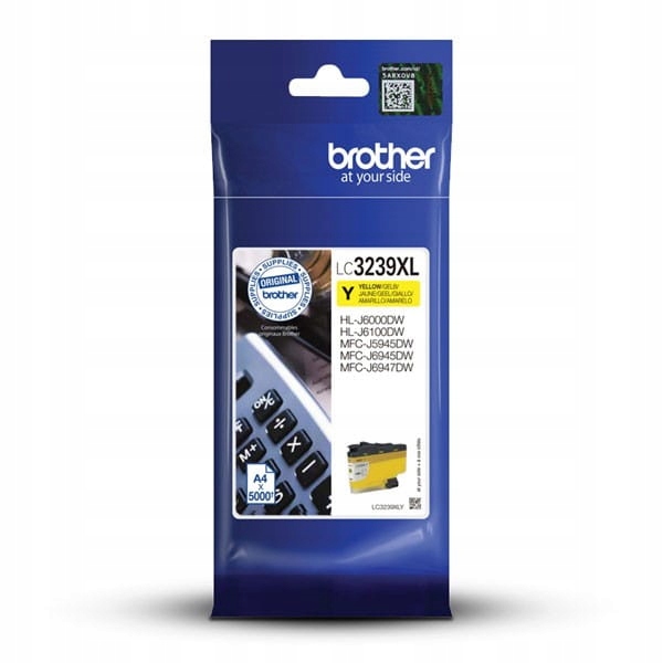 Brother oryginalny ink / tusz LC-3239XLY, yellow,