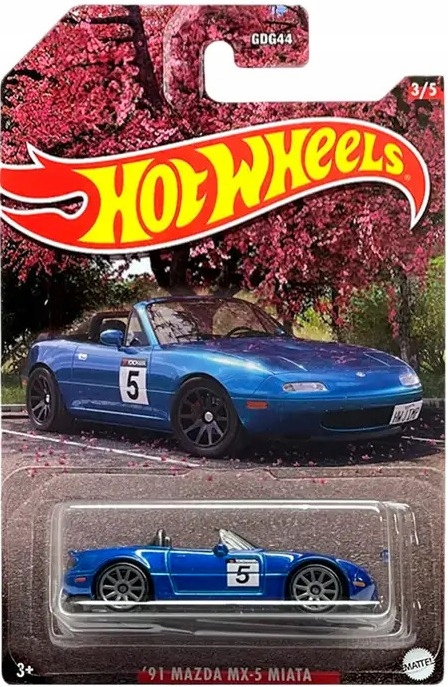Hot Wheels '91 Mazda MX-5 Miata Diecast Car - Green Modern Classics Collection