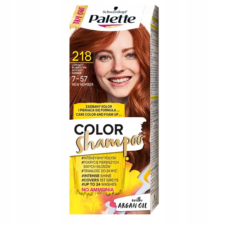 Palette Szampon Koloryzujący 218 Bursztyn 24 mycia