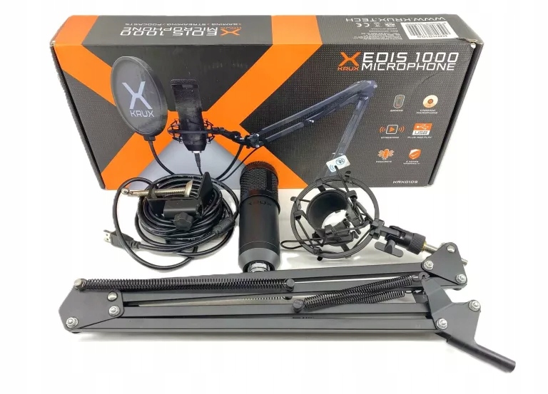 MIKROFON KRUX EDIS 1000 + STATYW