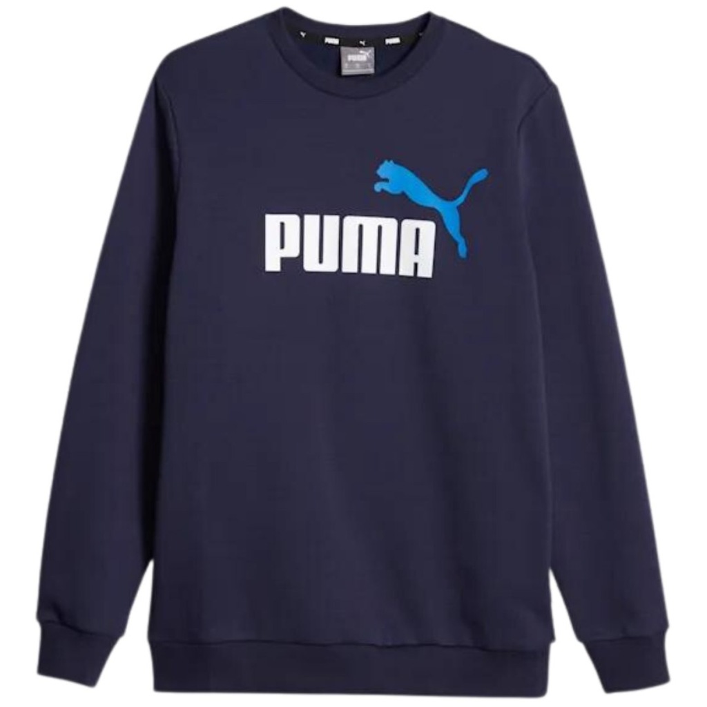ND05_B23058-XL 586762 07 Bluza męska Puma ESS+ 2 Col Big Logo Crew FL grana