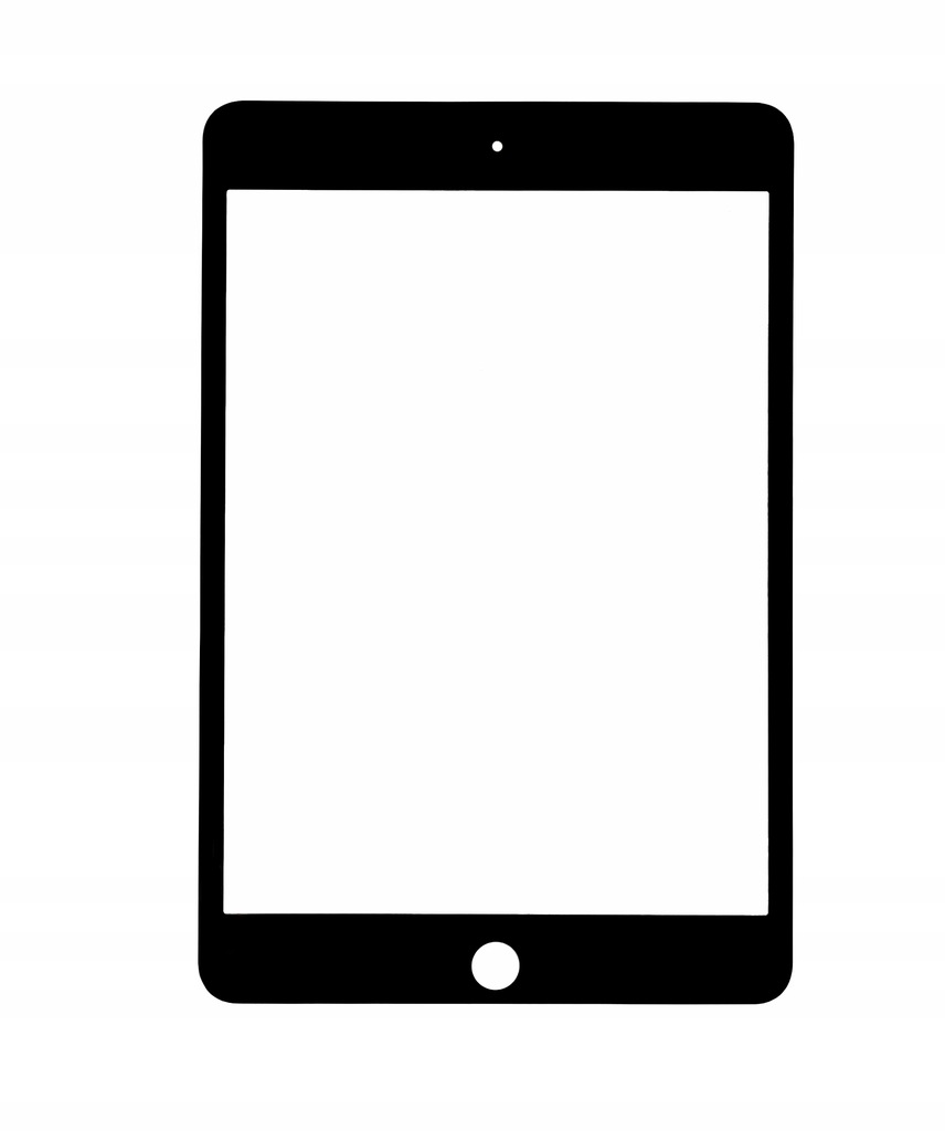 Oryginalna czarna szyba z klejem OCA iPad 6 Gen 2018