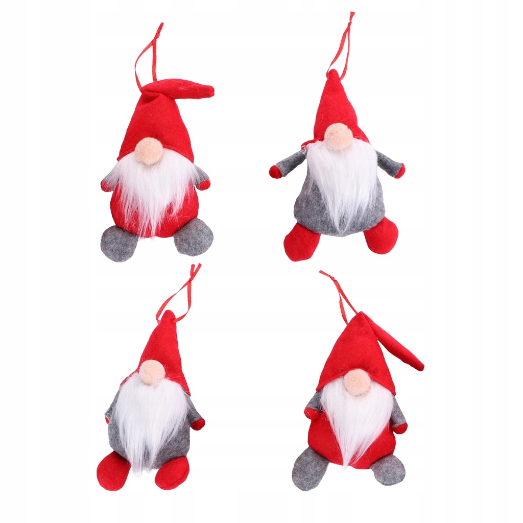 4 szt Zawieszki dla dzieci Śliczne Santa Gnome wis