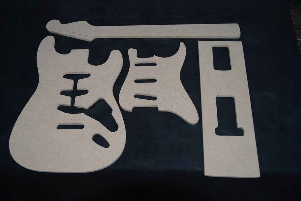 Szablony do gitary typ Stratocaster