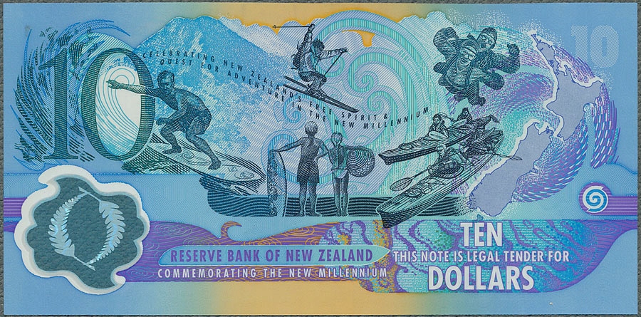 Купить Новая Зеландия — 10 долларов 2000 года «Миллениум» *черный.: отзывы, фото, характеристики в интерне-магазине Aredi.ru