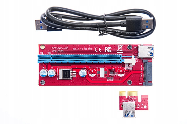 Купить RISER PCI-E 1x-16x USB 3.0 SATA 16-контактный, версия 009S: отзывы, фото, характеристики в интерне-магазине Aredi.ru