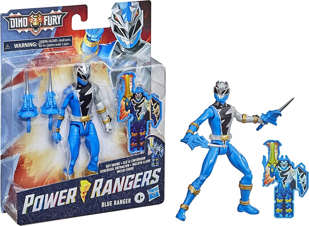 FIGURKA POWER RANGERS DINO FURY BLUE RANGER KLUCZ