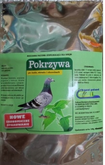 Pokrzywa dla gołębi Irbapol 100g wzmocnienie odporności oczyszcza z toksyn