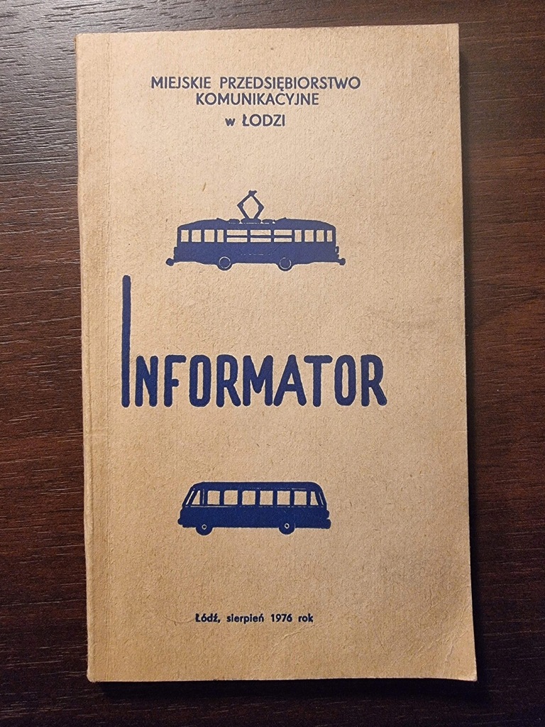 informator MPK Łódź 1976 tramwaje autobusy WOŚP