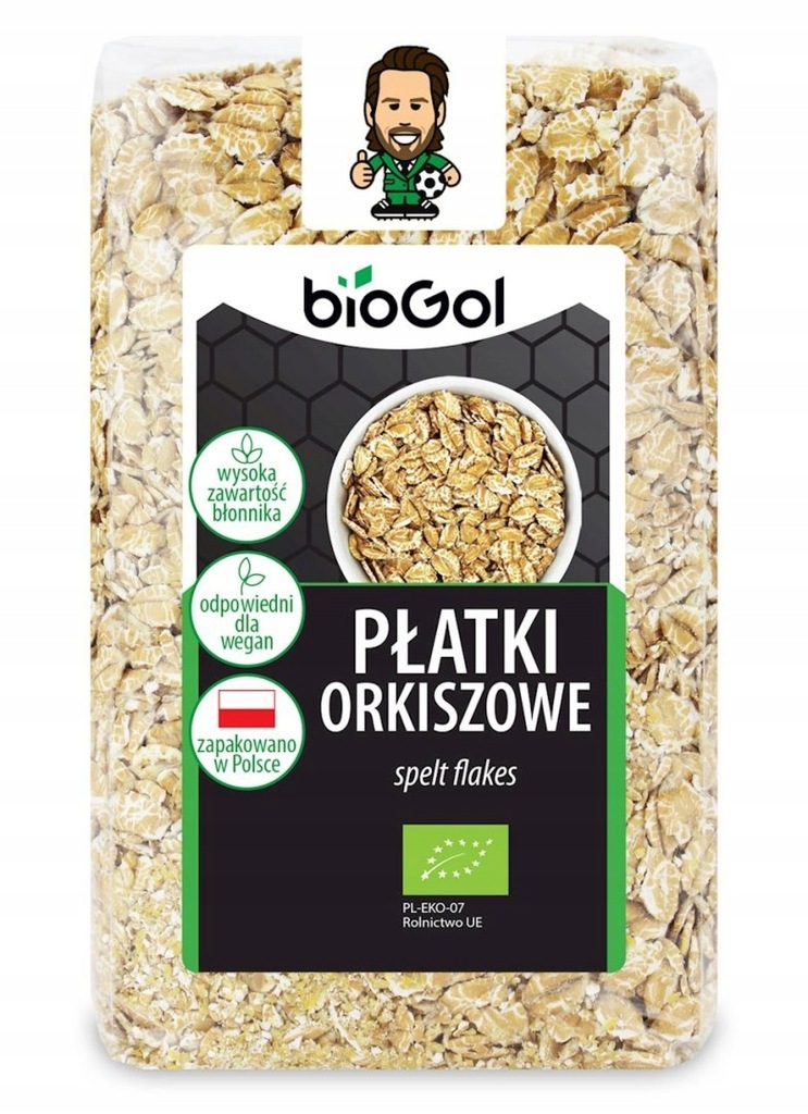 PŁATKI ORKISZOWE BIO 300 g - BIOGOL