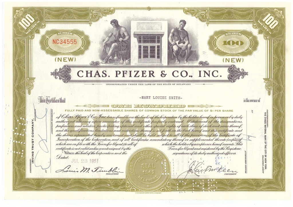 Chas. Pfizer & Co., Inc. 1951