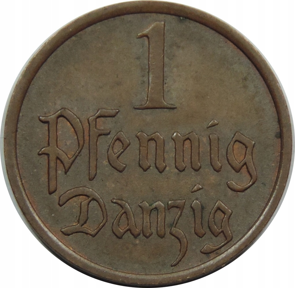 MONETA OBIEGOWA - WOLNE MIASTO GDAŃSK - 1 FENIG -OY342