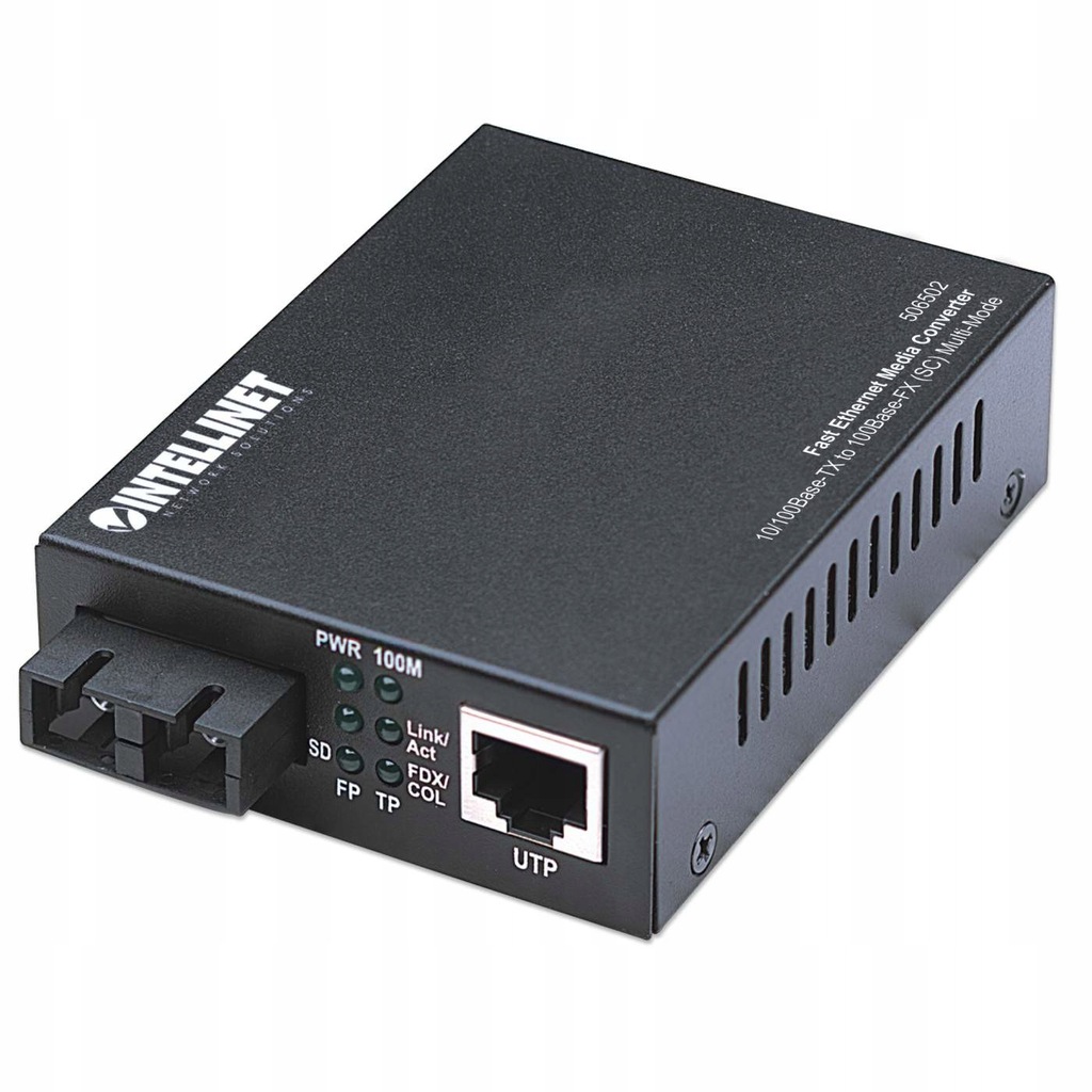 Intellinet 506502 konwerter sieciowy 100 Mbit/s 1310 nm Multifunkcyjny Czar